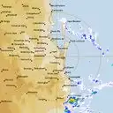 Live Brisbane Weather Radar - 128km - Rain Rate