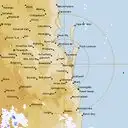 Live Brisbane Weather Radar - 128km - Rain Rate