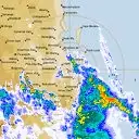 Live Brisbane Weather Radar - 128km - Rain Rate