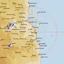 Live Brisbane Weather Radar - 128km - Rain Rate