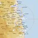 Live Brisbane Weather Radar - 128km - Rain Rate