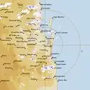 Live Brisbane Weather Radar - 128km - Rain Rate