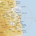 Live Brisbane Weather Radar - 128km - Rain Rate