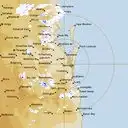 Live Brisbane Weather Radar - 128km - Rain Rate