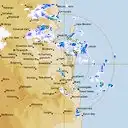 Live Brisbane Weather Radar - 128km - Rain Rate