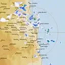 Live Brisbane Weather Radar - 128km - Rain Rate