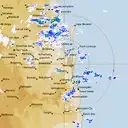 Live Brisbane Weather Radar - 128km - Rain Rate