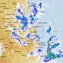 Live Brisbane Weather Radar - 128km - Rain Rate