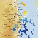Live Brisbane Weather Radar - 128km - Doppler Wind