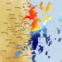 Live Brisbane Weather Radar - 128km - Doppler Wind