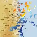 Live Brisbane Weather Radar - 128km - Doppler Wind
