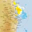 Live Brisbane Weather Radar - 128km - Doppler Wind
