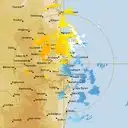 Live Brisbane Weather Radar - 128km - Doppler Wind
