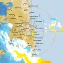 Live Brisbane Weather Radar - 128km - Doppler Wind
