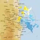 Live Brisbane Weather Radar - 128km - Doppler Wind