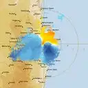 Live Brisbane Weather Radar - 128km - Doppler Wind