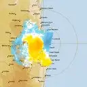 Live Brisbane Weather Radar - 128km - Doppler Wind
