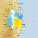 Live Brisbane Weather Radar - 128km - Doppler Wind