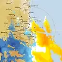 Live Brisbane Weather Radar - 128km - Doppler Wind