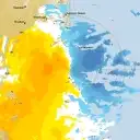 Live Brisbane Weather Radar - 128km - Doppler Wind