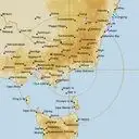 Live Bairnsdale Weather Radar - 512km - Rain Rate