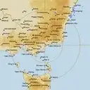 Live Bairnsdale Weather Radar - 512km - Rain Rate