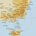 Live Bairnsdale Weather Radar - 512km - Rain Rate