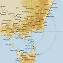 Live Bairnsdale Weather Radar - 512km - Rain Rate