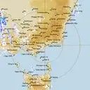 Live Bairnsdale Weather Radar - 512km - Rain Rate