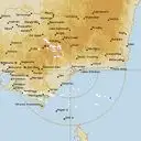 Live Bairnsdale Weather Radar - 256km - Rain Rate
