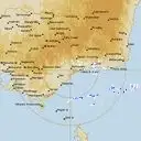 Live Bairnsdale Weather Radar - 256km - Rain Rate
