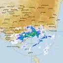 Live Bairnsdale Weather Radar - 256km - Rain Rate