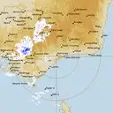 Live Bairnsdale Weather Radar - 256km - Rain Rate