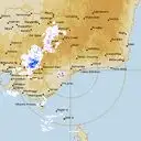 Live Bairnsdale Weather Radar - 256km - Rain Rate