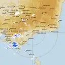 Live Bairnsdale Weather Radar - 256km - Rain Rate