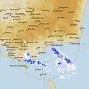 Live Bairnsdale Weather Radar - 256km - Rain Rate