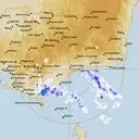Live Bairnsdale Weather Radar - 256km - Rain Rate