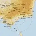 Live Bairnsdale Weather Radar - 256km - Rain Rate