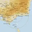 Live Bairnsdale Weather Radar - 256km - Rain Rate