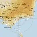 Live Bairnsdale Weather Radar - 256km - Rain Rate