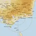 Live Bairnsdale Weather Radar - 256km - Rain Rate