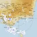 Live Bairnsdale Weather Radar - 256km - Rain Rate