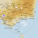 Live Bairnsdale Weather Radar - 256km - Rain Rate