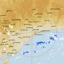 Live Bairnsdale Weather Radar - 128km - Rain Rate