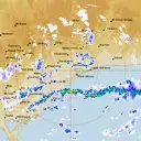 Live Bairnsdale Weather Radar - 128km - Rain Rate