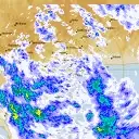 Live Bairnsdale Weather Radar - 128km - Rain Rate