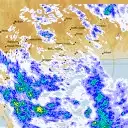 Live Bairnsdale Weather Radar - 128km - Rain Rate