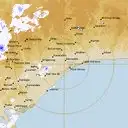Live Bairnsdale Weather Radar - 128km - Rain Rate