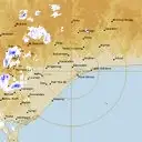Live Bairnsdale Weather Radar - 128km - Rain Rate