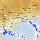 Live Bairnsdale Weather Radar - 128km - Rain Rate